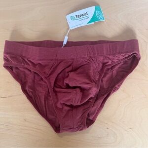 NWT Todd Sanfield Platinum CE Brief in Red Clay Medium